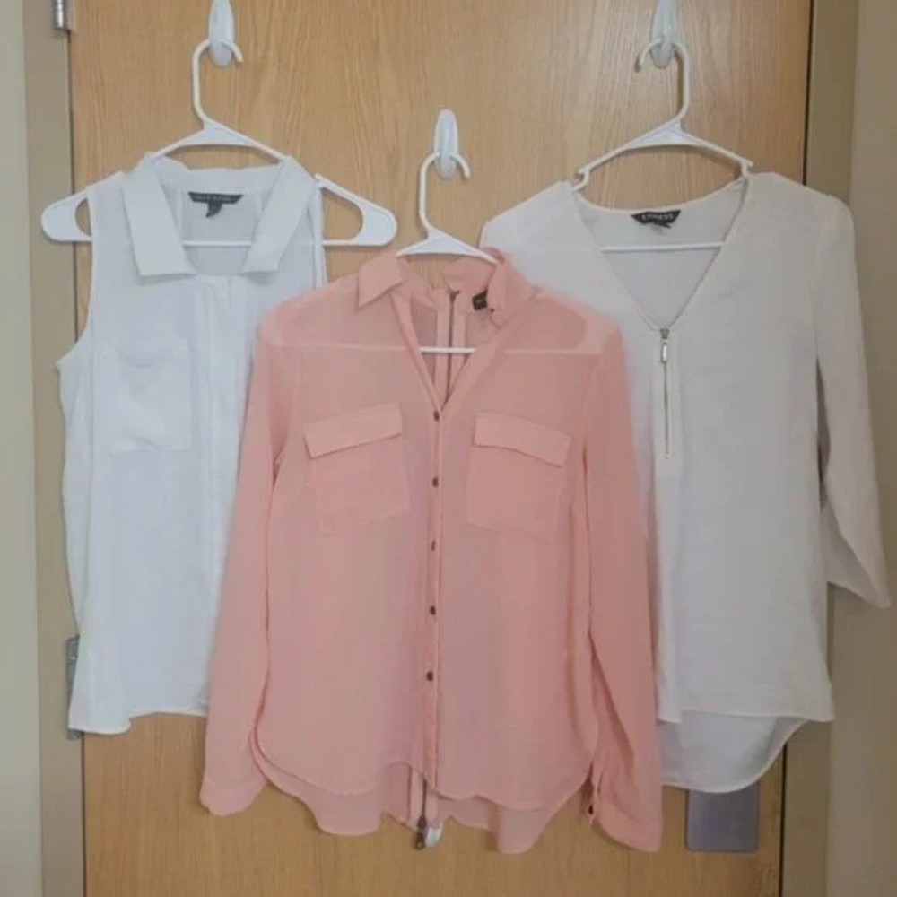 Three Dress Shirts Size S and M